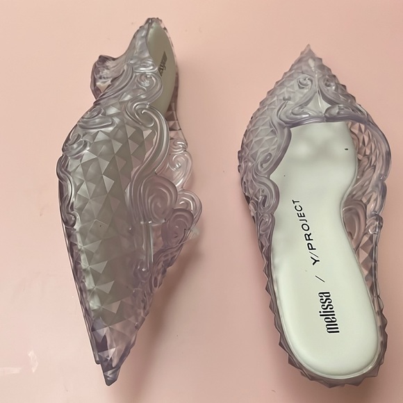 Melissa Court Shoe Y Project Clear Heels Size 7 - Picture 4 of 16